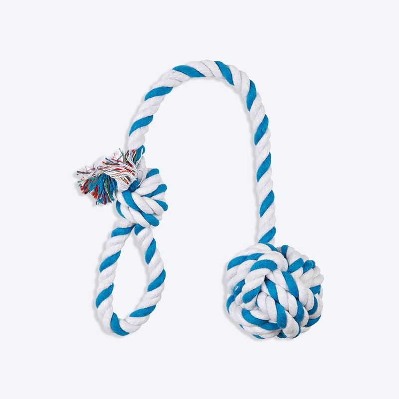 Trixie Playing Dog Rope Toy – Loop with Woven in Ball – 50 cm