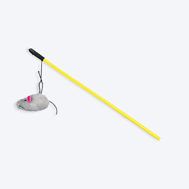 Trixie Playing Rod with Plush Mouse Cat Toy