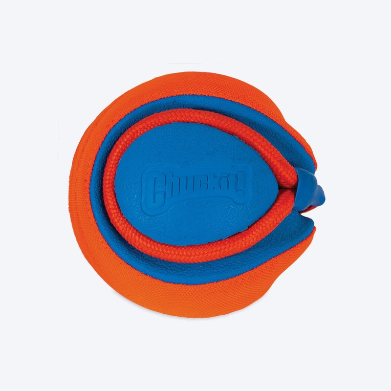 Chuckit! Rope Fetch Dog Toy – Orange & Blue
