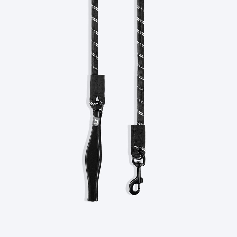 HUFT Classic Rope Leash For Dog – Black – 5 ft