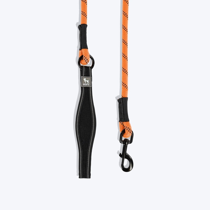 HUFT Classic Rope Leash For Dog – Orange – M – 5 ft