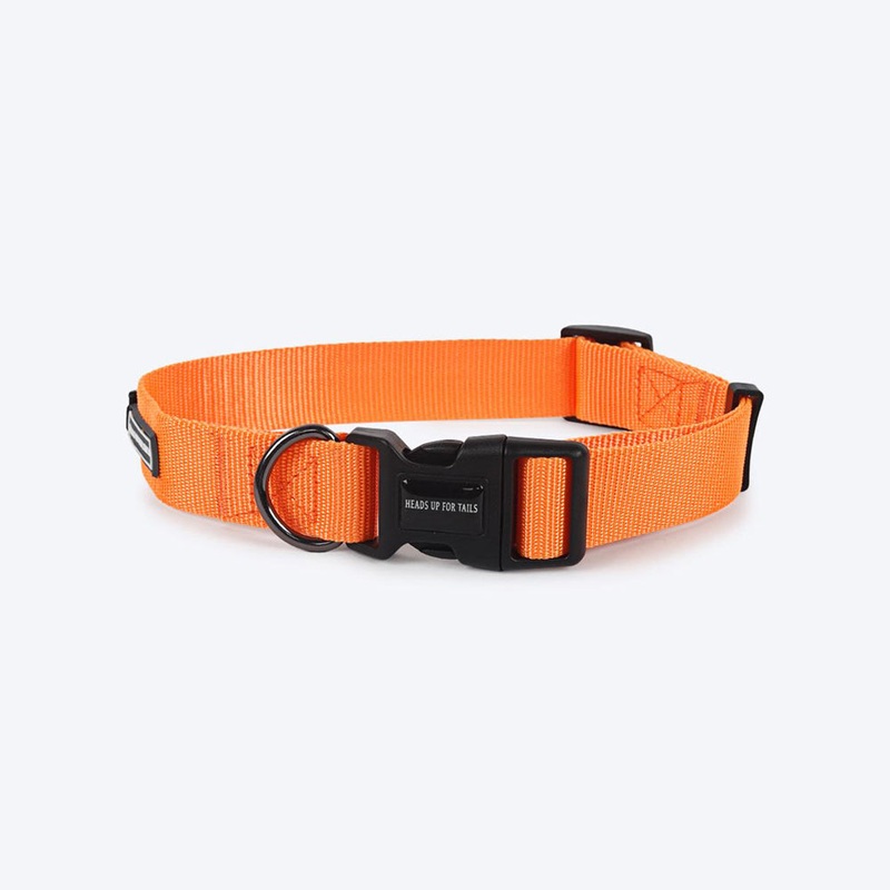 HUFT Essentials Nylon Puppy Collar – XS – Orange