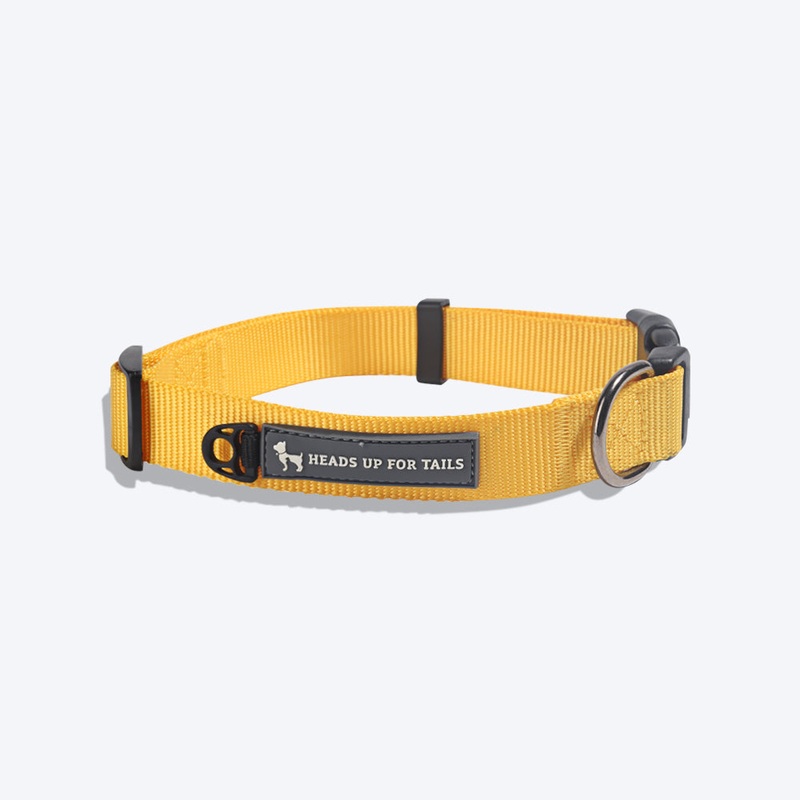 HUFT Essentials Nylon Puppy Collar – XS – Yellow