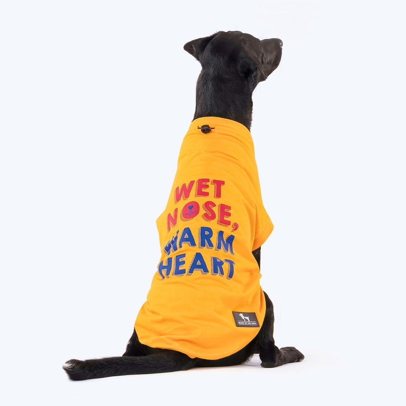 HUFT Wet Nose, Warm Heart T-shirt For Dogs – Yellow