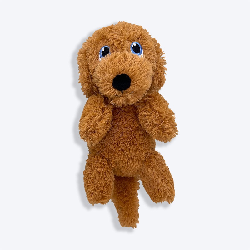 KONG Comfort Pups Goldie Plush Toy For Dog – Brown – M