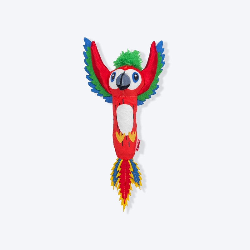 KONG Tropics Bird Plush Toy For Cat – Assorted
