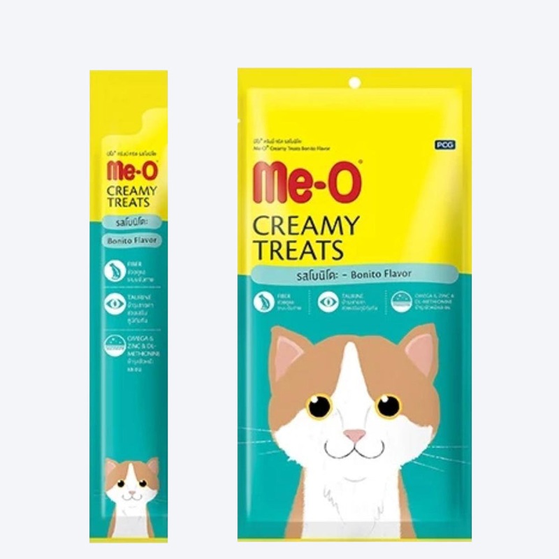 Me-O Creamy Cat Treats – Bonito – Pack of 20 (20 x 15 g)