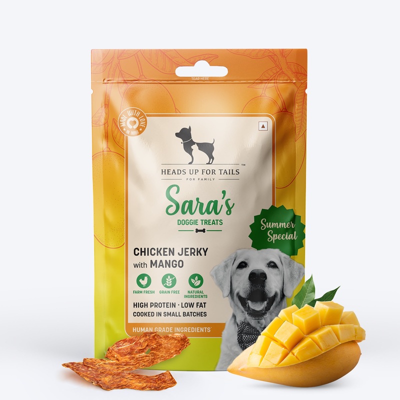 Sara’s Doggie Treats – Mango Chicken Jerky – 70 g