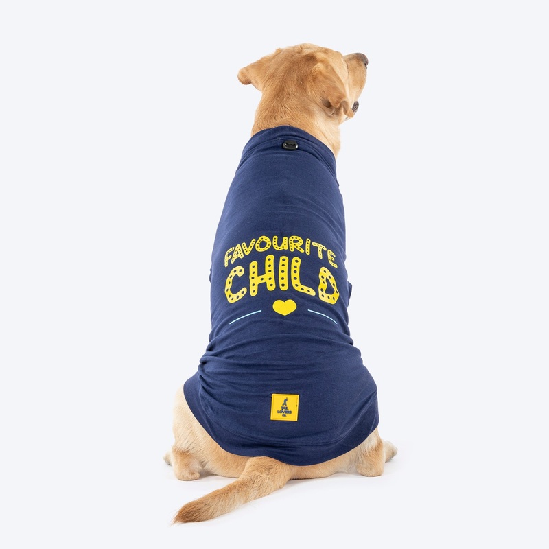 TLC Favourite Child T-Shirt For Dog – Navy Blue