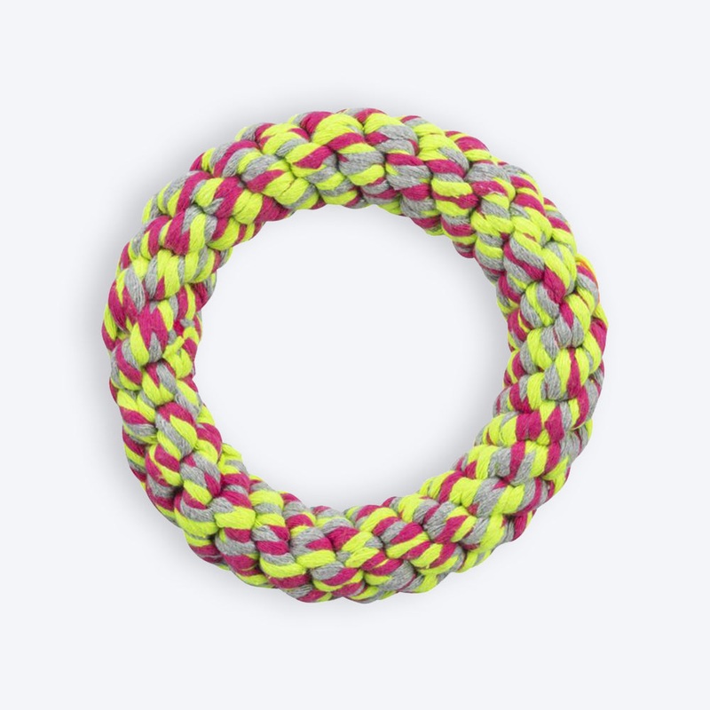 Trixie Denta Ring Rope Dog Toy – Assorted – 14 cm