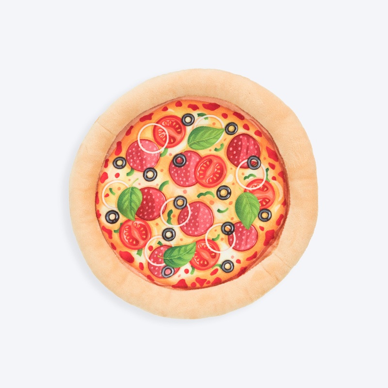 Trixie Pizza Plush Toy For Dog – Multicolor – 26 cm