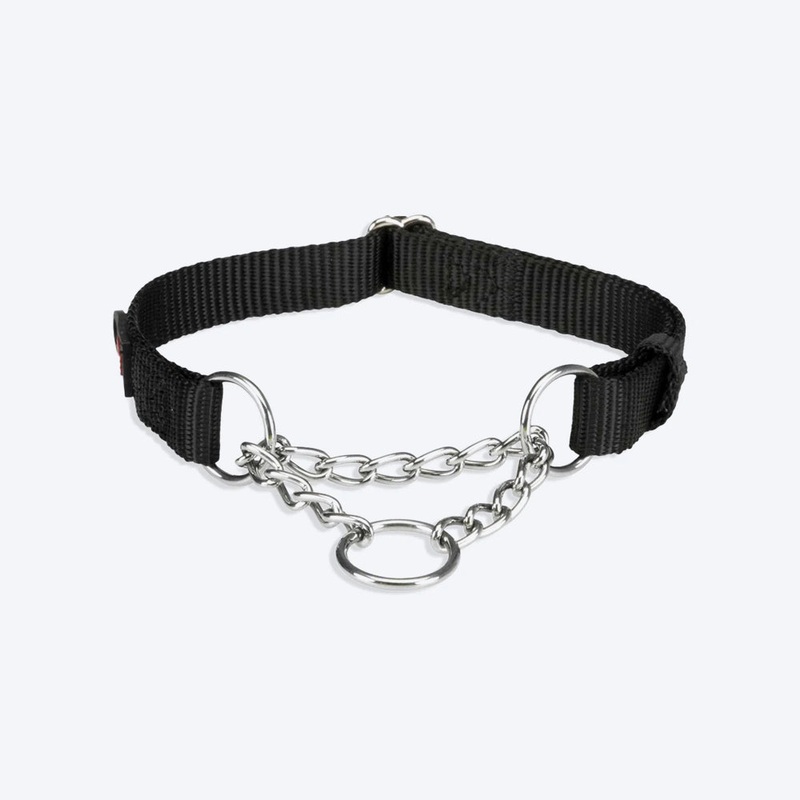 Trixie Premium Stop-The-Pull Dog Collar – Jet Black