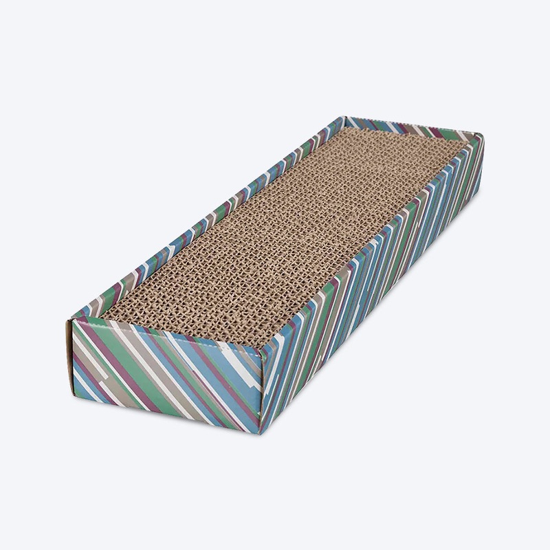 Trixie Scratchy Cat Scratching Cardboard – Blue – 1.6 feet