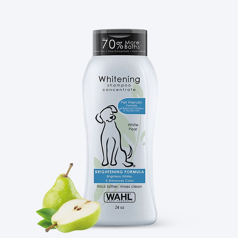Wahl Whitening Brightening Concentrate Formula Dog Shampoo – White Pear – 700 ml
