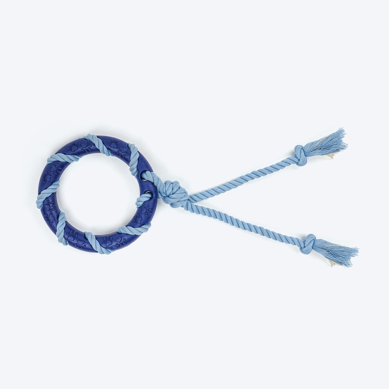 Dash Dog Disc Tugger Rope Toy For Dog – Navy Blue