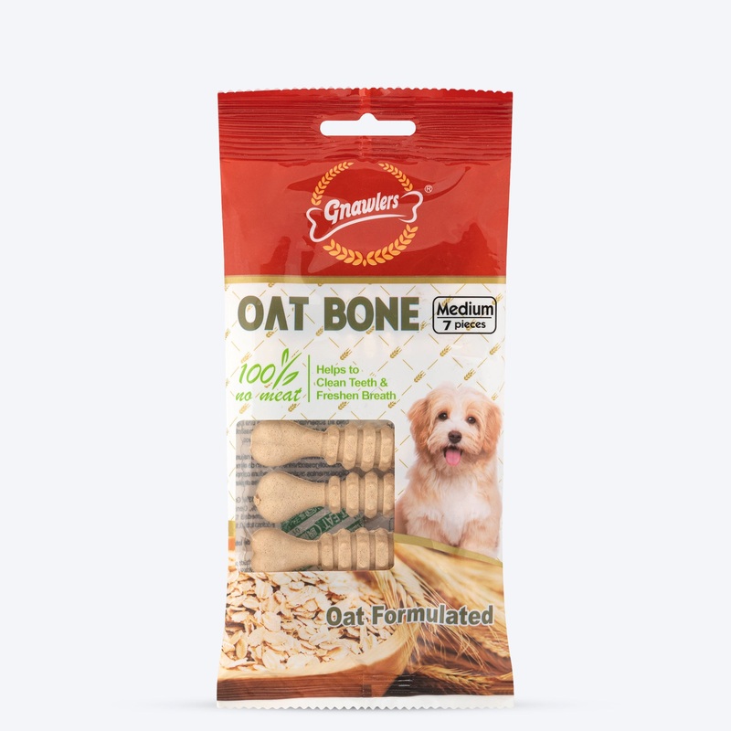 Gnawlers Oat Bone Dog Treat 60 g