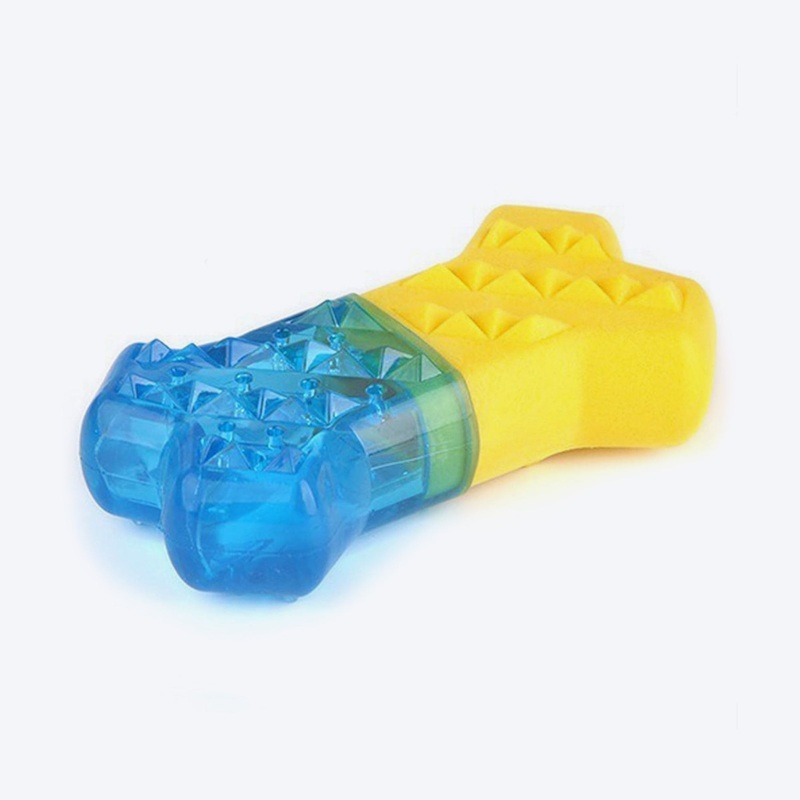 Holy Paws Bone Chilled Chew Toy For Dog – Blue & Yellow