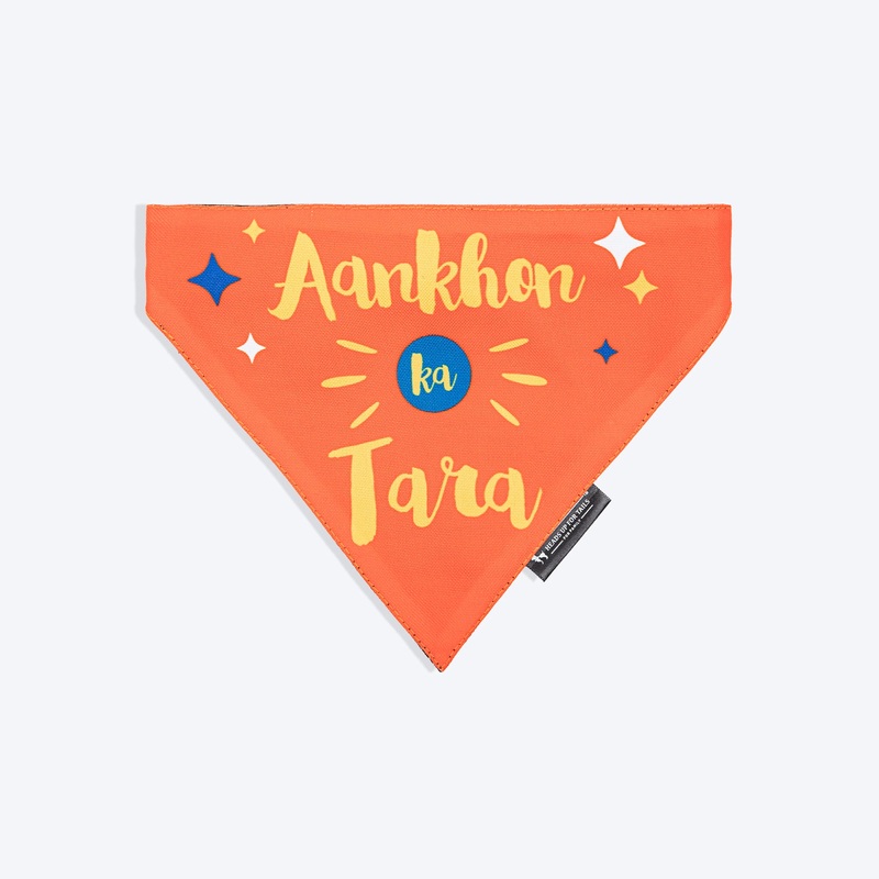 HUFT Aankhon Ka Tara Bandana For Dog – Orange