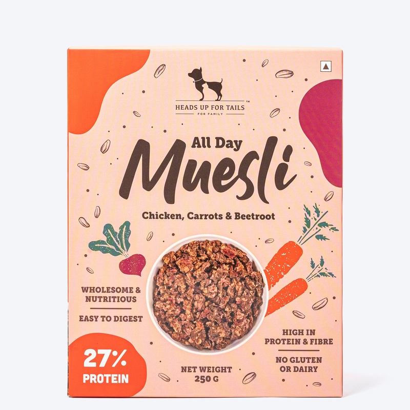 HUFT All Day Muesli with Chicken, Carrots and Beetroot Doggie Treats – 250 g