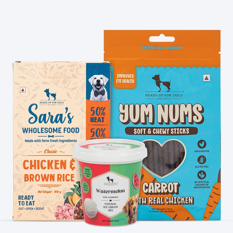 HUFT Bark Balanced Meal, Treat & Chill Combo For Dog