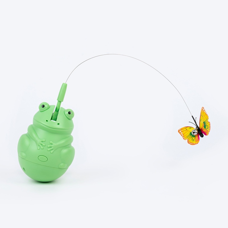HUFT Butterfly Frenzy Interactive Toy For Cat – Green