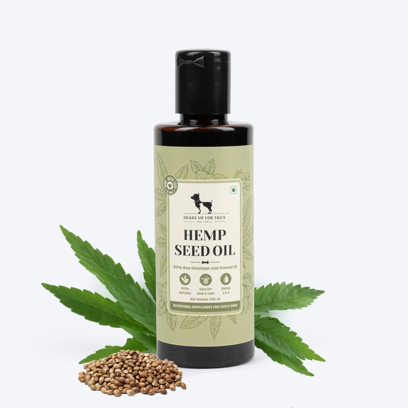 HUFT Cold Pressed Hemp Seed Oil For Dogs and Cats – 200 ml