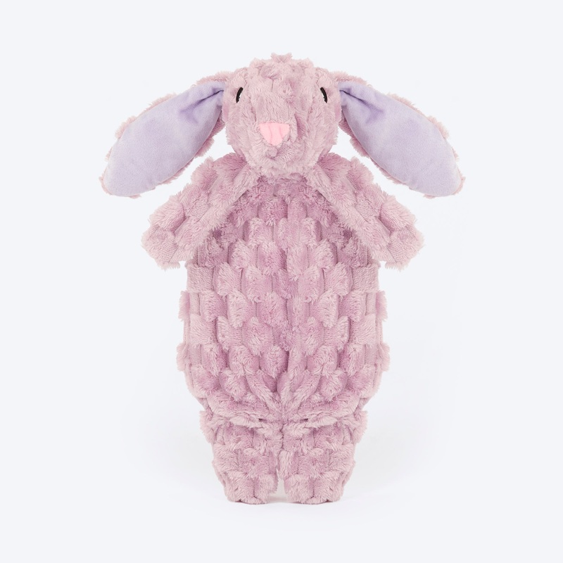 HUFT Crinkly Bunny Plush Toy For Dog – Light Pink