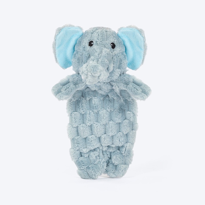 HUFT Crinkly Elly Plush Toy For Dog – Sky Blue