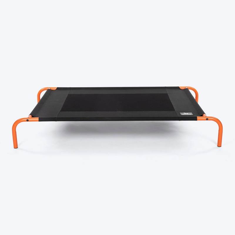 HUFT Elevated Bed For Dog – Black & Orange