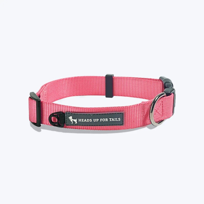HUFT Essentials Nylon Puppy Collar – XS – Dark Pink
