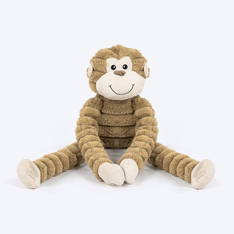 HUFT Mister Monkee Plush Toy For Dog – Brown