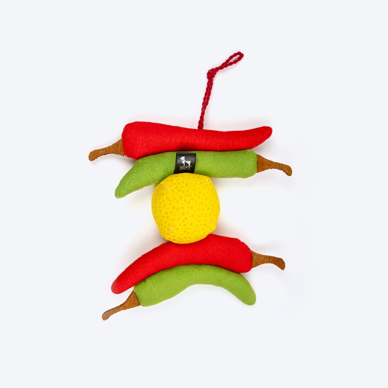 HUFT No-Nazar Crinkly Dog Toy – Multicolor