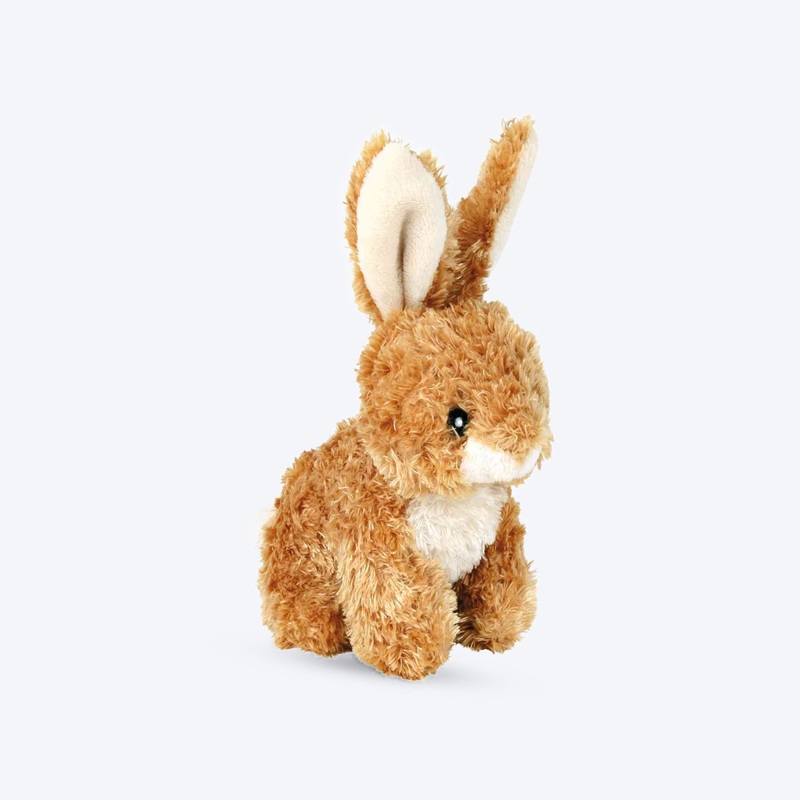 Trixie Rabbit With Sound Plush Toy For Dog – Brown – 15 cm