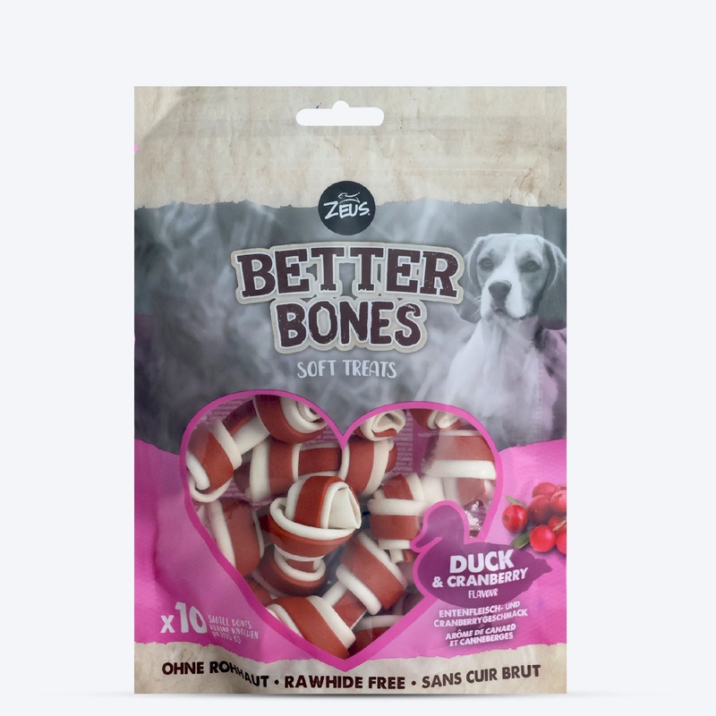Zeus Better Bones Duck & Cranberry Soft Treat For Dogs – 219 gm (10 pcs)
