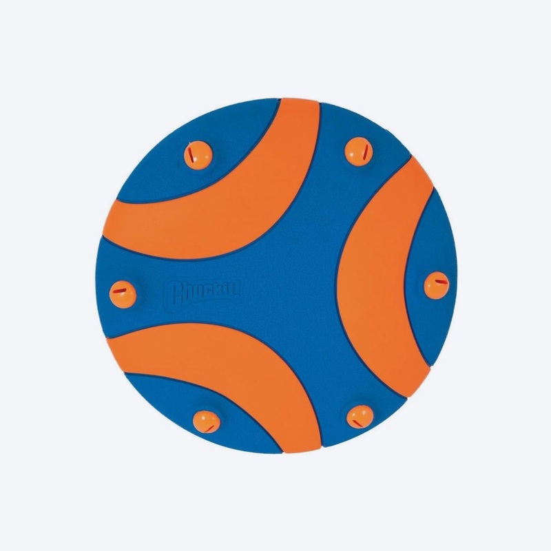 Chuckit! Whistle Flight Dog Toy – Orange & Blue