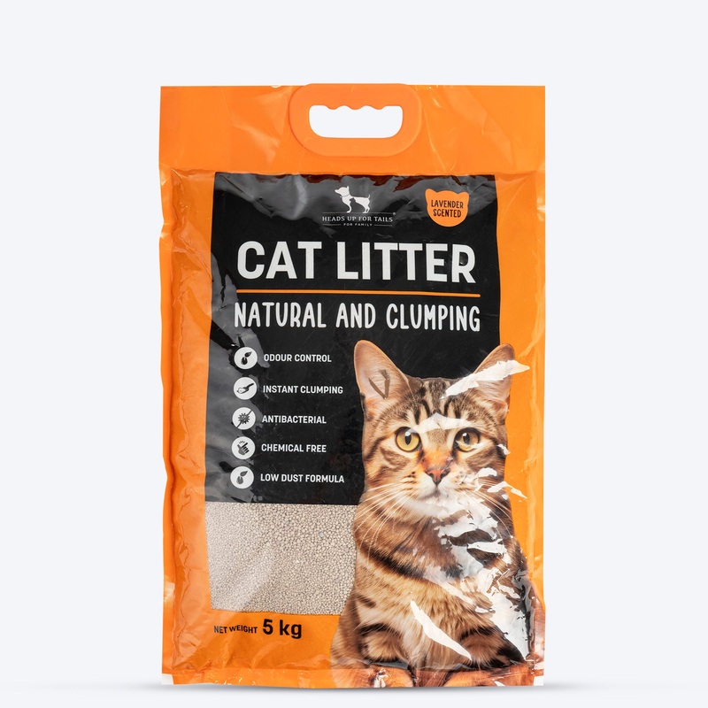 HUFT Cat Litter (Natural & Clumping) – Lavender Scented – 5 kg