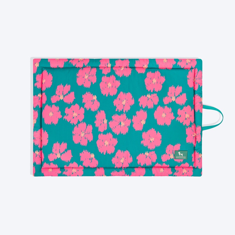 HUFT Pawsome Blossom Mat For Dog – Green & Pink