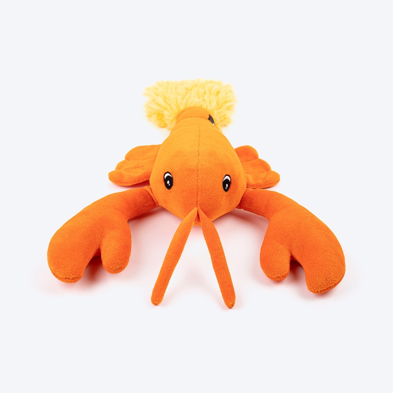 HUFT Scorpie Snugglebug Squeaky Plush Toy For Dog – Orange