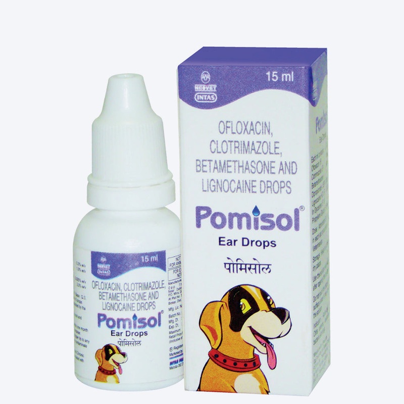 Intas Pomisol Ear Drops For Dog & Cat – 15 ml