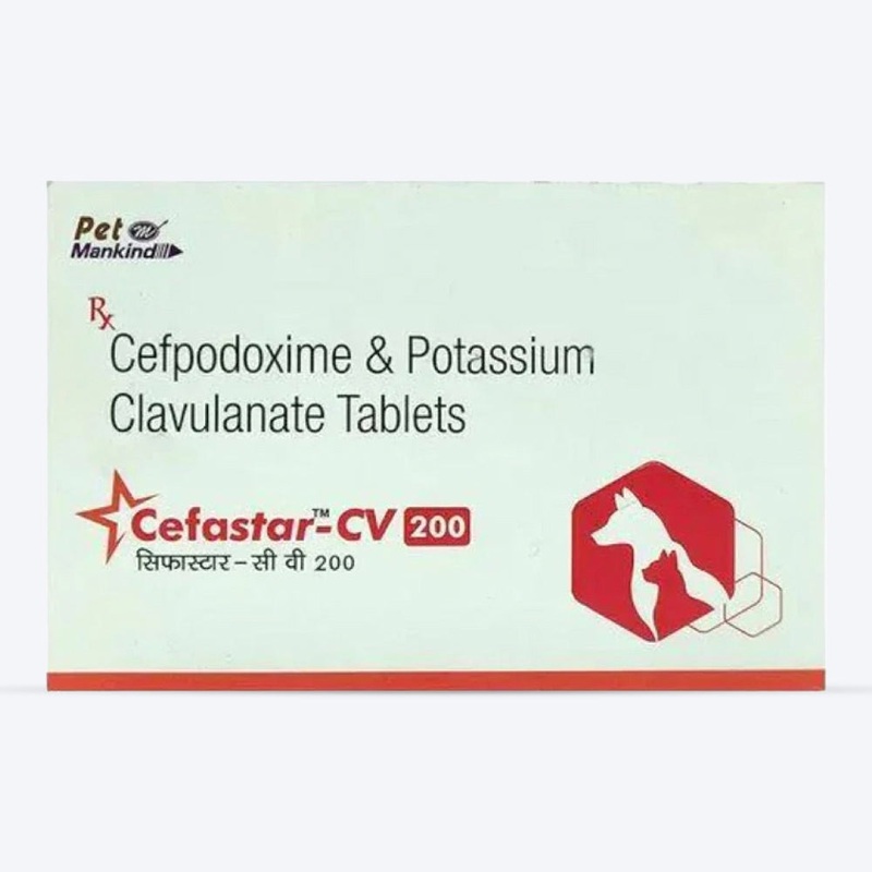 Mankind Cefastar CV Tablets For Dog & Cat – 10 Tablets