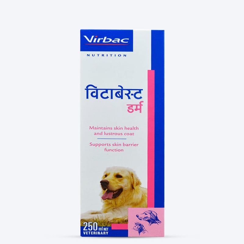 Virbac Vitabest Derm Oral Supplement For Cats and Dogs – 250 ml