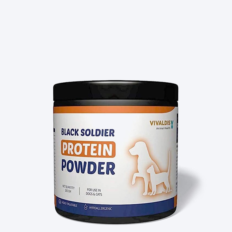 Vivaldis Black Soldier Fly Protein Powder Supplement For Dog & Cat – 200 gm