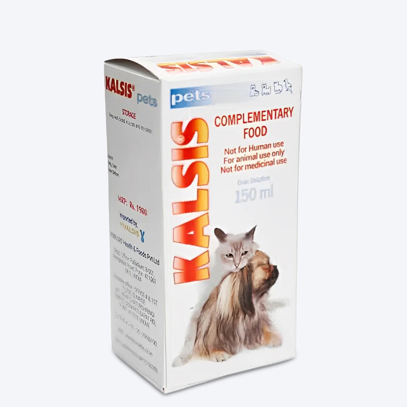 Vivaldis Kalsis Pets Calcium Oral Syrup For Dog & Cat – 150 ml