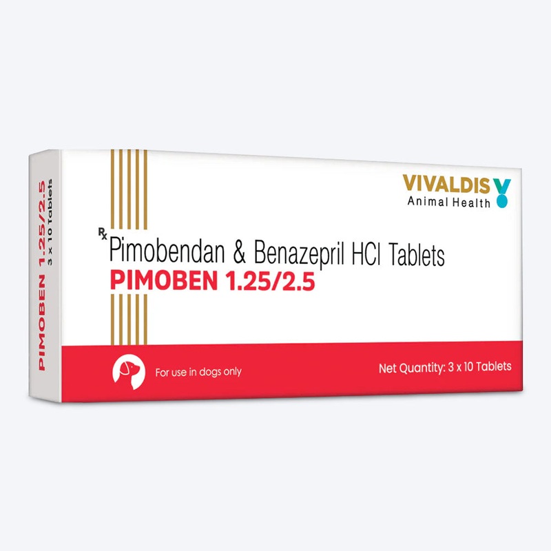 Vivaldis RX Pimoben Combo Tablets 1.25/2.5 mg For Dog & Cat – 3×10 Tablets