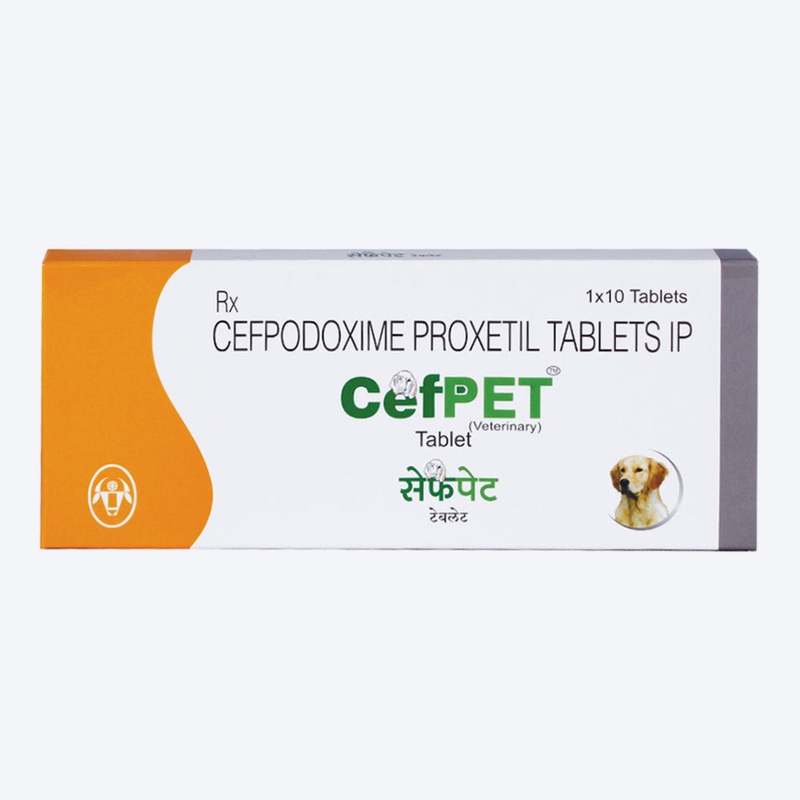 Intas Pet Cefpet Tablets 100 mg For Dog & Cat – 10 Tablets