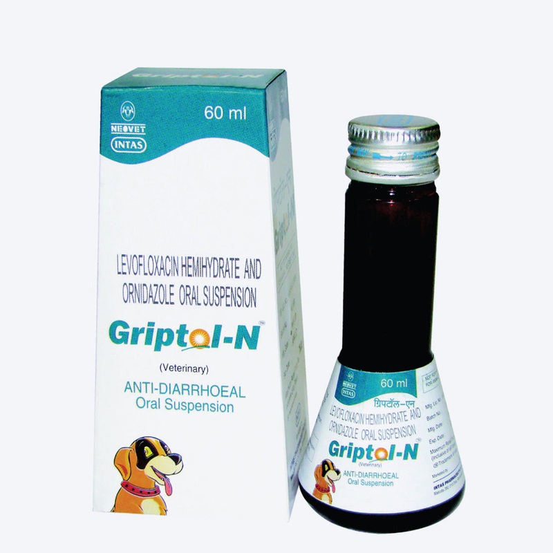 Intas Pet Griptol-N Gastrointestinal Syrup For Dog & Cat – 60 ml