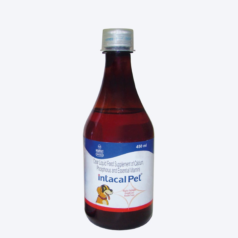 Intas Pet Intacal Calcium Supplement For Dog & Cat – 450 ml