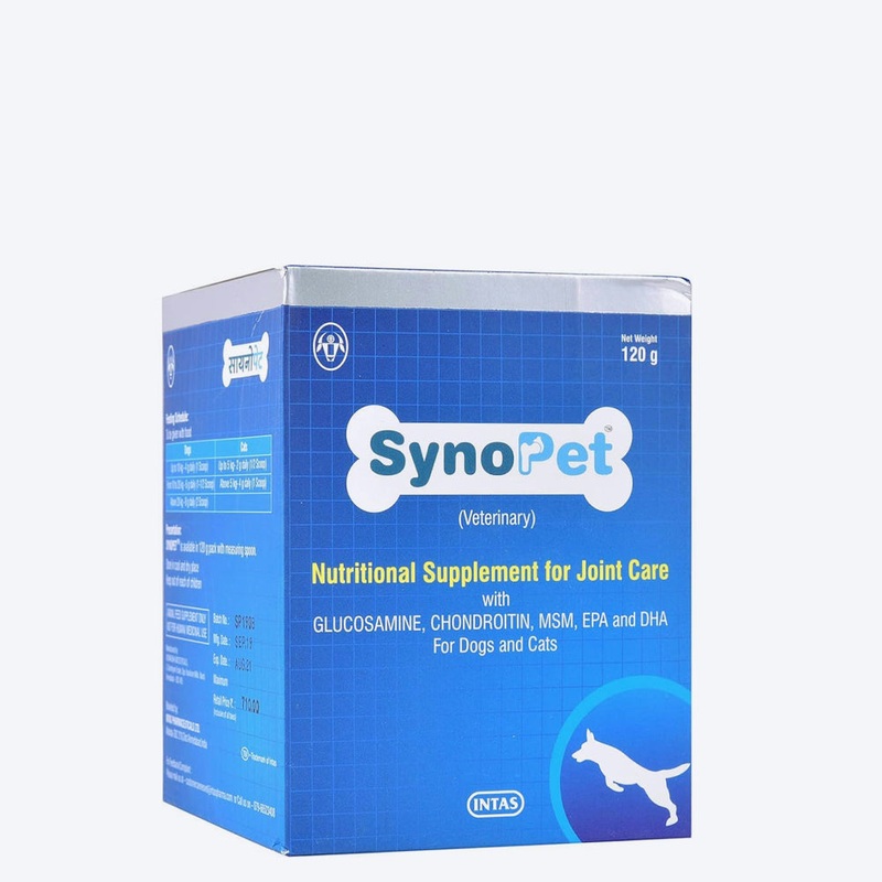 Intas Synopet Joint Support Powder For Dog & Cat – 120 gm