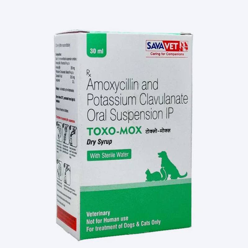 Savavet Toxo-Mox DS Suspension Antibiotic For Dog & Cat – 30 ml