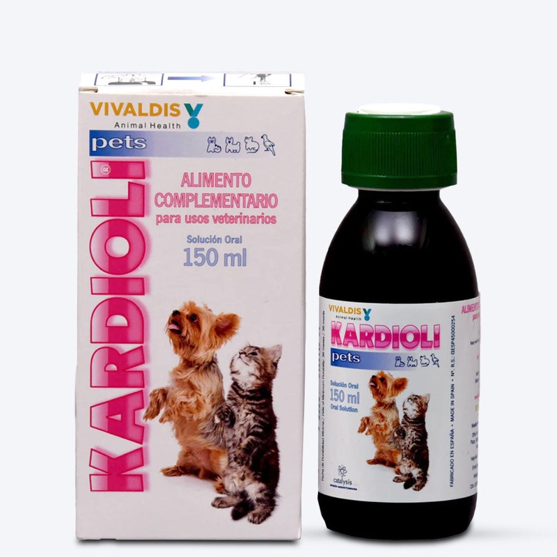 Vivaldis RX Kardioli Cardiac Support Liquid Supplement For Dog & Cat – 150 ml